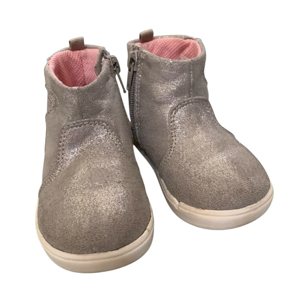 Stride Rite Sz 6M 360 Silver Nina Boots